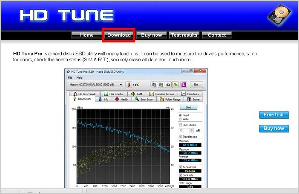 1-下载安装hd tune