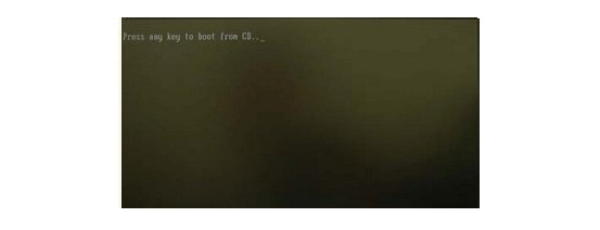 2-Press any key to boot from CD