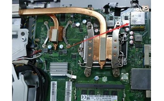 6-扬天一体机S4150无线网卡位置示意图