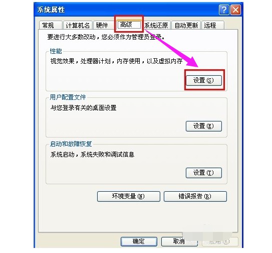 图标蓝底解决方法二：1选择“设置”
