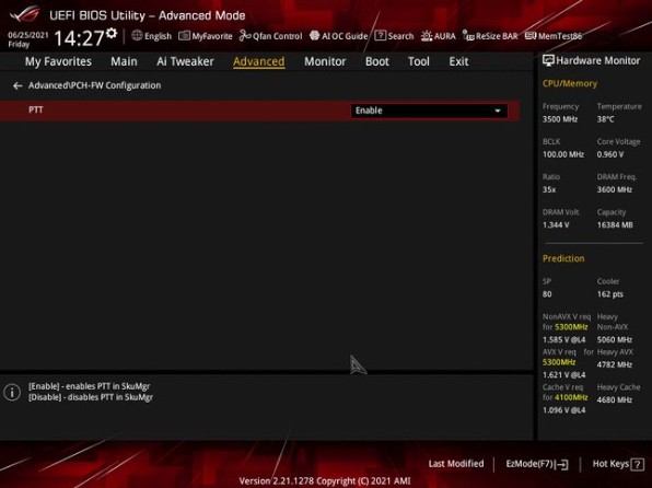 启用tpm2.0功能