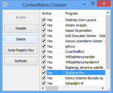 context menu cleaner