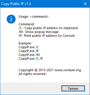 Copy your Public IP Address