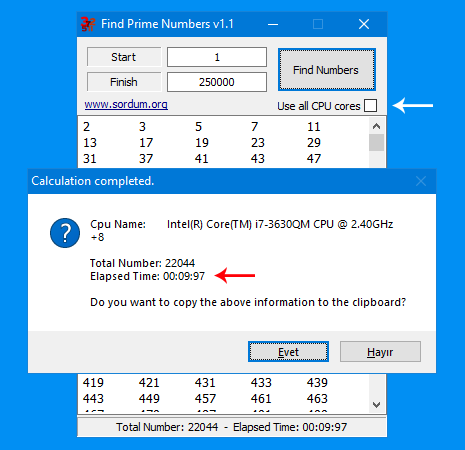 Find Prime Number main