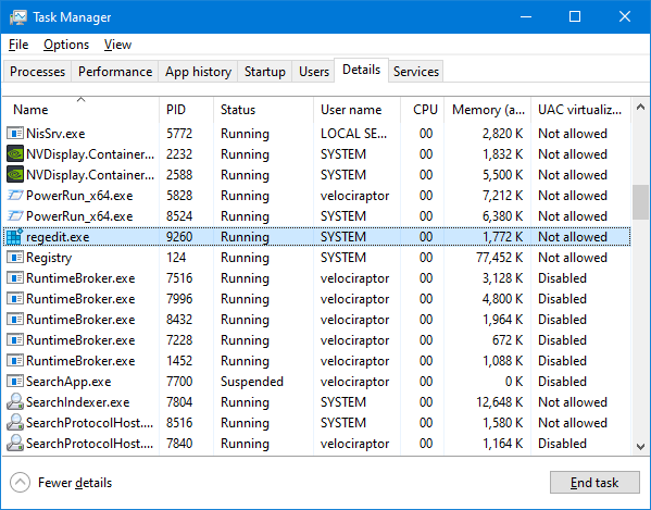 PowerRun run as System